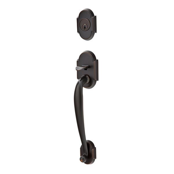 Oil Rubbed Bronze Handleset 4322MUS10BLH, EMTEK, Mfr# 4322MUS10BLH